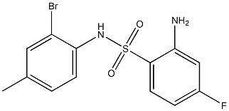 2-amino-N-(2-bromo-4-methylphenyl)-4-fluorobenzene-1-sulfonamide