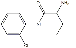 2-amino-N-(2-chlorophenyl)-3-methylbutanamide 化学構造式