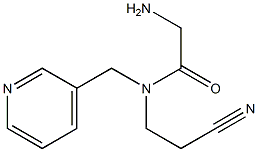 2-amino-N-(2-cyanoethyl)-N-(pyridin-3-ylmethyl)acetamide Structure