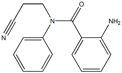 2-amino-N-(2-cyanoethyl)-N-phenylbenzamide,,结构式