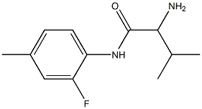 2-amino-N-(2-fluoro-4-methylphenyl)-3-methylbutanamide Structure