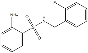 2-amino-N-(2-fluorobenzyl)benzenesulfonamide Structure