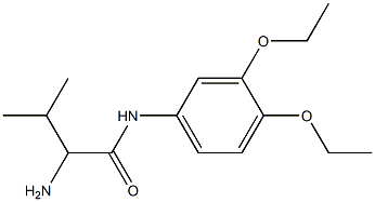 2-amino-N-(3,4-diethoxyphenyl)-3-methylbutanamide Structure