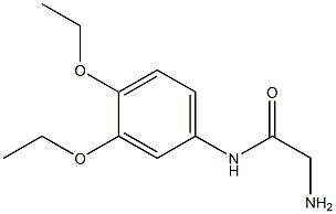 2-amino-N-(3,4-diethoxyphenyl)acetamide Struktur