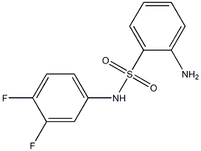 2-amino-N-(3,4-difluorophenyl)benzenesulfonamide Structure