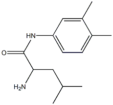 2-amino-N-(3,4-dimethylphenyl)-4-methylpentanamide,,结构式
