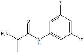 2-amino-N-(3,5-difluorophenyl)propanamide Struktur