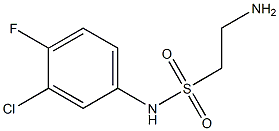 2-amino-N-(3-chloro-4-fluorophenyl)ethane-1-sulfonamide Structure