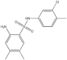 2-amino-N-(3-chloro-4-methylphenyl)-4,5-dimethylbenzene-1-sulfonamide