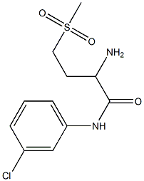 2-amino-N-(3-chlorophenyl)-4-(methylsulfonyl)butanamide