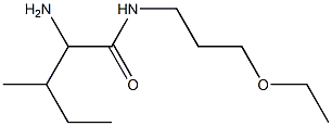 2-amino-N-(3-ethoxypropyl)-3-methylpentanamide Structure