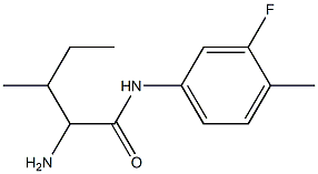 2-amino-N-(3-fluoro-4-methylphenyl)-3-methylpentanamide|