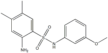  2-amino-N-(3-methoxyphenyl)-4,5-dimethylbenzene-1-sulfonamide