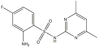 2-amino-N-(4,6-dimethylpyrimidin-2-yl)-4-fluorobenzene-1-sulfonamide Structure