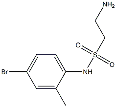 2-amino-N-(4-bromo-2-methylphenyl)ethane-1-sulfonamide Structure