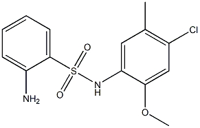 2-amino-N-(4-chloro-2-methoxy-5-methylphenyl)benzene-1-sulfonamide|