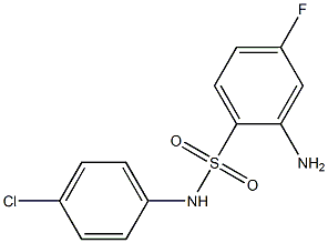 2-amino-N-(4-chlorophenyl)-4-fluorobenzene-1-sulfonamide Structure