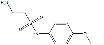 2-amino-N-(4-ethoxyphenyl)ethane-1-sulfonamide,,结构式