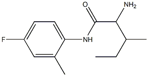 2-amino-N-(4-fluoro-2-methylphenyl)-3-methylpentanamide Structure