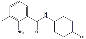 2-amino-N-(4-hydroxycyclohexyl)-3-methylbenzamide 化学構造式