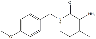 2-amino-N-(4-methoxybenzyl)-3-methylpentanamide 结构式