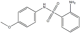 2-amino-N-(4-methoxyphenyl)benzenesulfonamide 化学構造式