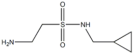 2-amino-N-(cyclopropylmethyl)ethanesulfonamide Structure