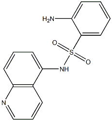 2-amino-N-(quinolin-5-yl)benzene-1-sulfonamide Structure