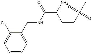  2-amino-N-[(2-chlorophenyl)methyl]-4-methanesulfonylbutanamide