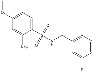 2-amino-N-[(3-fluorophenyl)methyl]-4-methoxybenzene-1-sulfonamide|