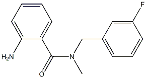 2-amino-N-[(3-fluorophenyl)methyl]-N-methylbenzamide Structure
