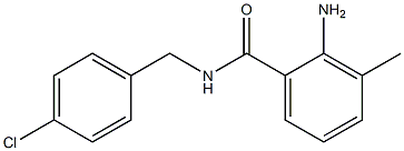  2-amino-N-[(4-chlorophenyl)methyl]-3-methylbenzamide