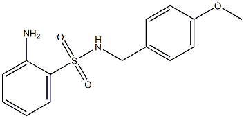 2-amino-N-[(4-methoxyphenyl)methyl]benzene-1-sulfonamide Structure
