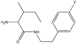 2-amino-N-[2-(4-fluorophenyl)ethyl]-3-methylpentanamide Structure