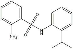 2-amino-N-[2-(propan-2-yl)phenyl]benzene-1-sulfonamide 化学構造式