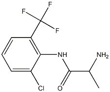 2-amino-N-[2-chloro-6-(trifluoromethyl)phenyl]propanamide,,结构式