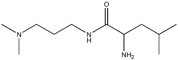 2-amino-N-[3-(dimethylamino)propyl]-4-methylpentanamide 化学構造式