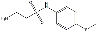 2-amino-N-[4-(methylsulfanyl)phenyl]ethane-1-sulfonamide Structure