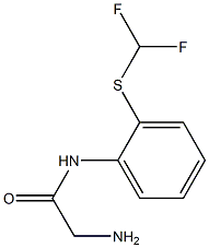2-amino-N-{2-[(difluoromethyl)thio]phenyl}acetamide 结构式