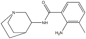 2-amino-N-1-azabicyclo[2.2.2]oct-3-yl-3-methylbenzamide 化学構造式