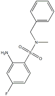 2-amino-N-benzyl-4-fluoro-N-methylbenzene-1-sulfonamide