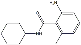 2-amino-N-cyclohexyl-6-methylbenzamide,,结构式