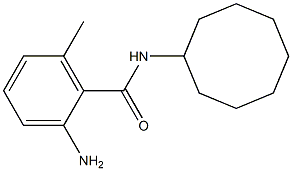 2-amino-N-cyclooctyl-6-methylbenzamide Structure