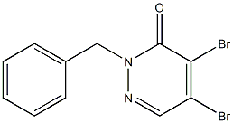 2-benzyl-4,5-dibromopyridazin-3(2H)-one Struktur