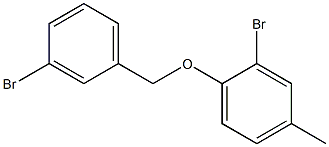 2-bromo-1-[(3-bromophenyl)methoxy]-4-methylbenzene Structure