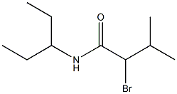 2-bromo-3-methyl-N-(pentan-3-yl)butanamide 结构式