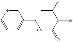 2-bromo-3-methyl-N-(pyridin-3-ylmethyl)butanamide, 1036540-46-1, 结构式