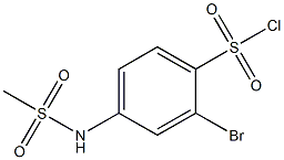 2-bromo-4-[(methylsulfonyl)amino]benzenesulfonyl chloride