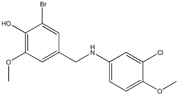 2-bromo-4-{[(3-chloro-4-methoxyphenyl)amino]methyl}-6-methoxyphenol