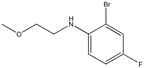 2-bromo-4-fluoro-N-(2-methoxyethyl)aniline,,结构式